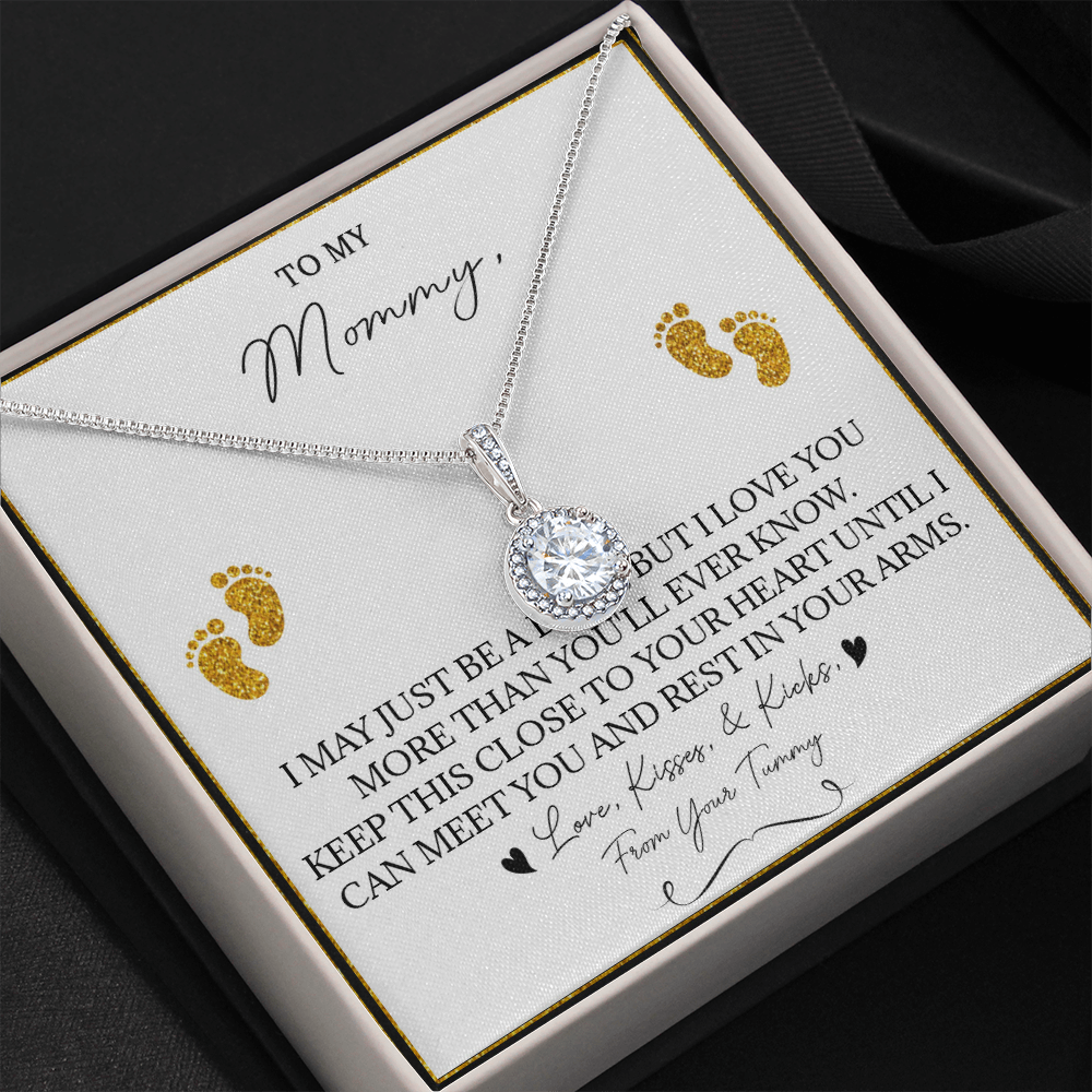 136E Necklace To My Mommy, Gift for New Mom, Perfect Necklace Gift for Wife, Women