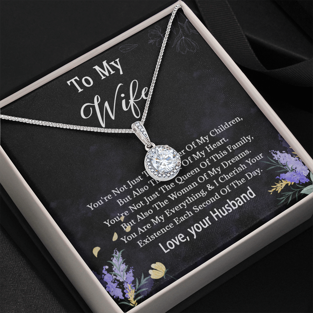 68E Necklace To My Wife, Women Necklace for Her, I LOVE YOU Necklace from Husband