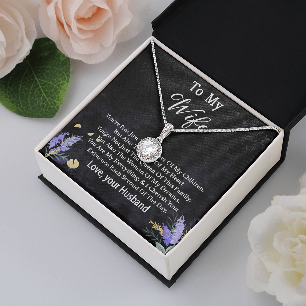 68E Necklace To My Wife, Women Necklace for Her, I LOVE YOU Necklace from Husband