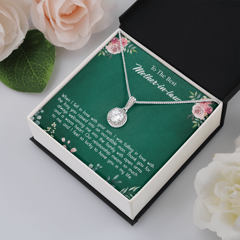 147E Necklace To My Mother in Law, Mom Necklace Birthday Gift from Son/Daughter