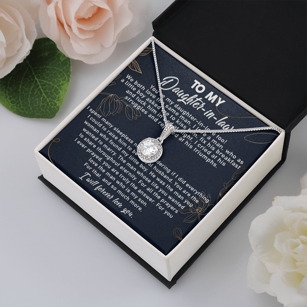 10E To My Daughter-In-Law Necklace, Gift For Daughter In Law, Daughter In Law Gifts