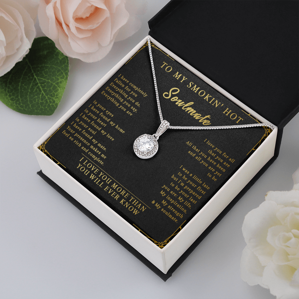 144E Necklace To My Smokin Hot Soulmate, Perfect Gift for Wife/Girlfriend, Birth Gift
