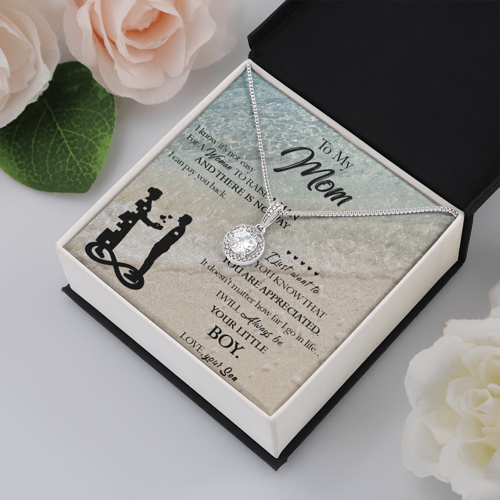 129E Necklace To My Mom, Gift for Mom from Son, Birthday Gift, Mother Necklace Gift