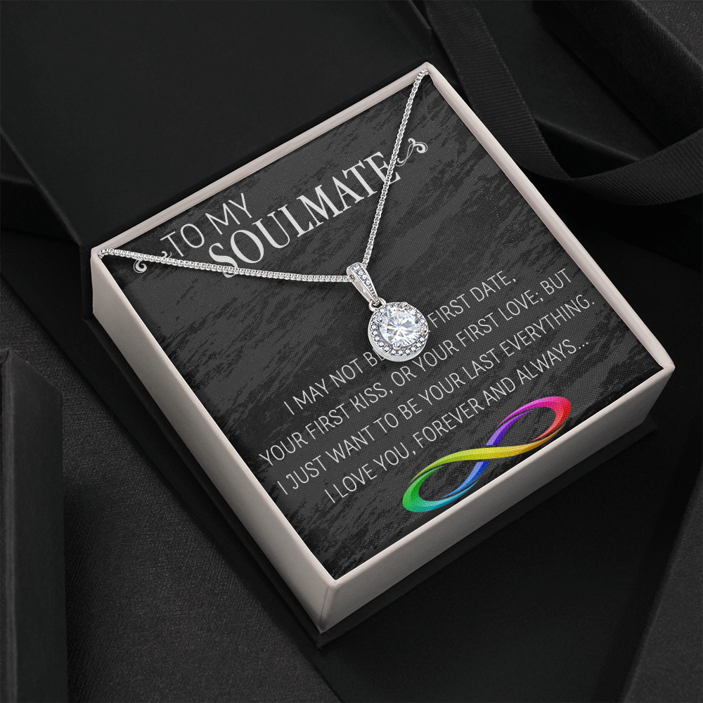 69E Necklace To My Soulmate/Girlfriend/Wife, Women Necklace for Her from Husband