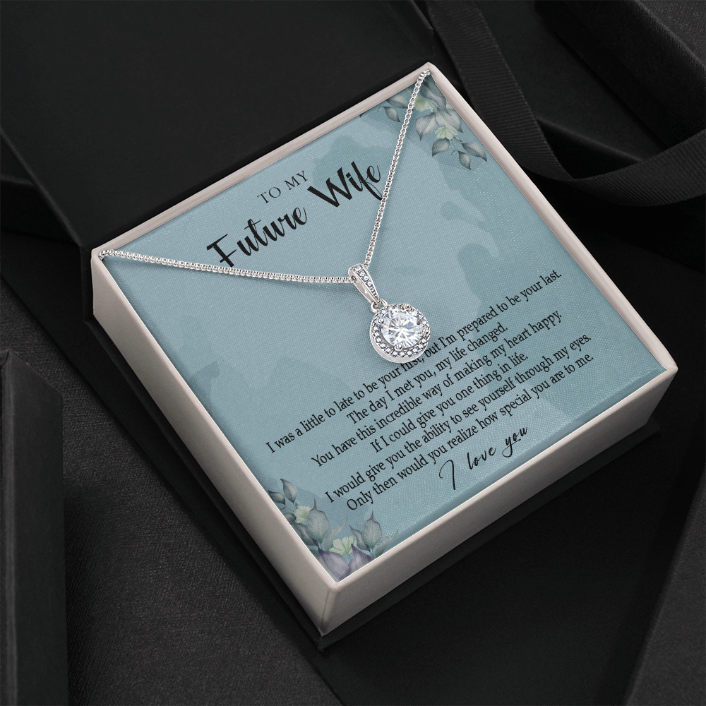 162E Necklace Gift To My Future Wife, Valentine Gift for Her, I Love You Necklace