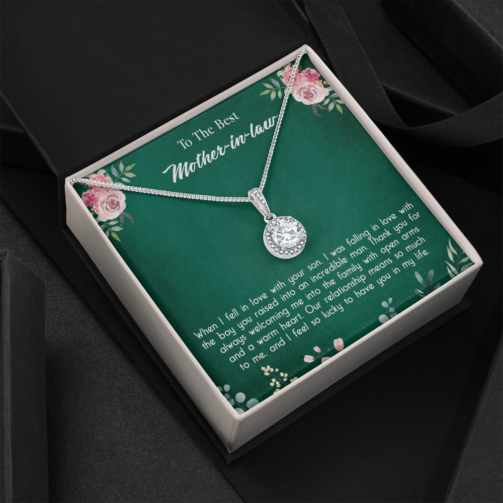 147E Necklace To My Mother in Law, Mom Necklace Birthday Gift from Son/Daughter