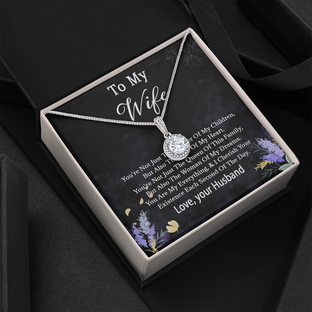 68E Necklace To My Wife, Women Necklace for Her, I LOVE YOU Necklace from Husband