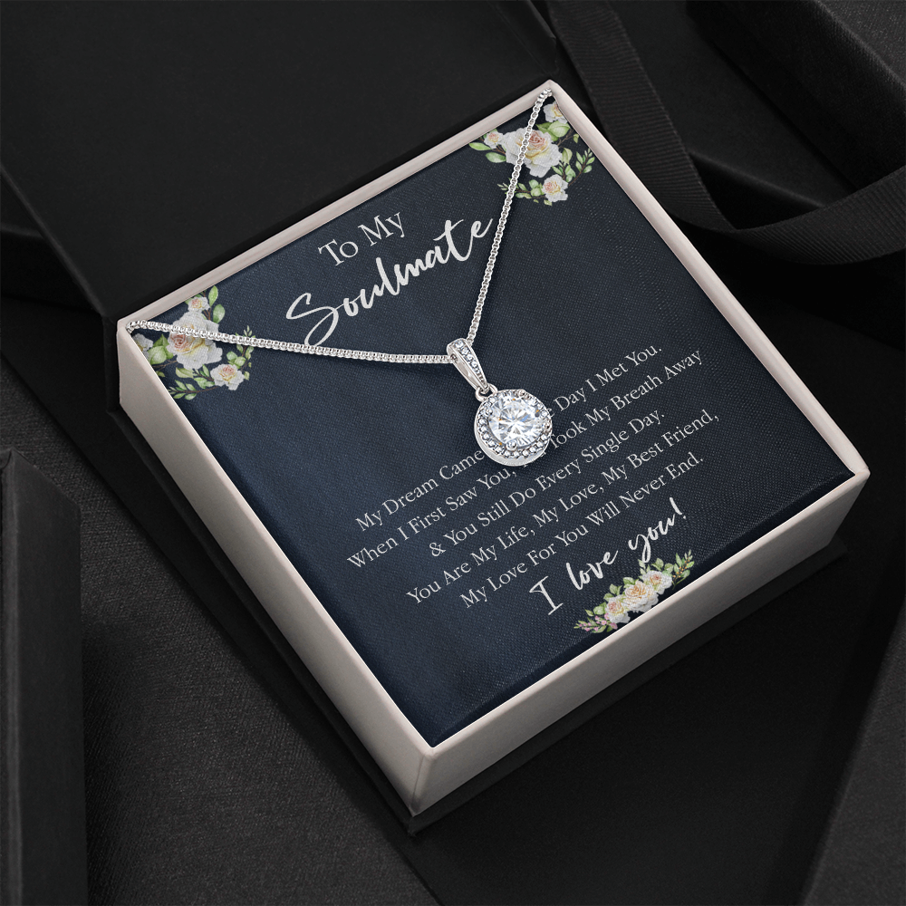 161E Necklace Gift To My Soulmate, Valentine Gift for Her, I Love You Every Day