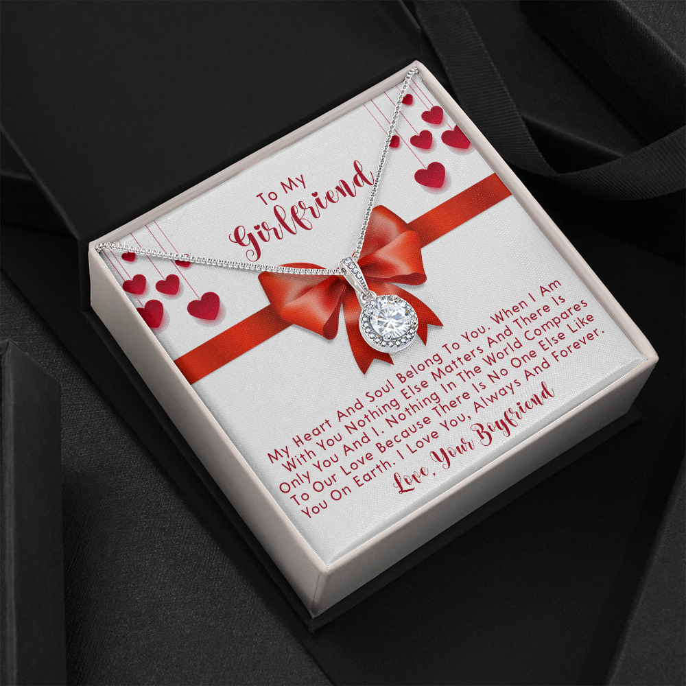 251E Necklace To My Girlfriend, Love Gift for Her From Boyfriend, Couple Necklace