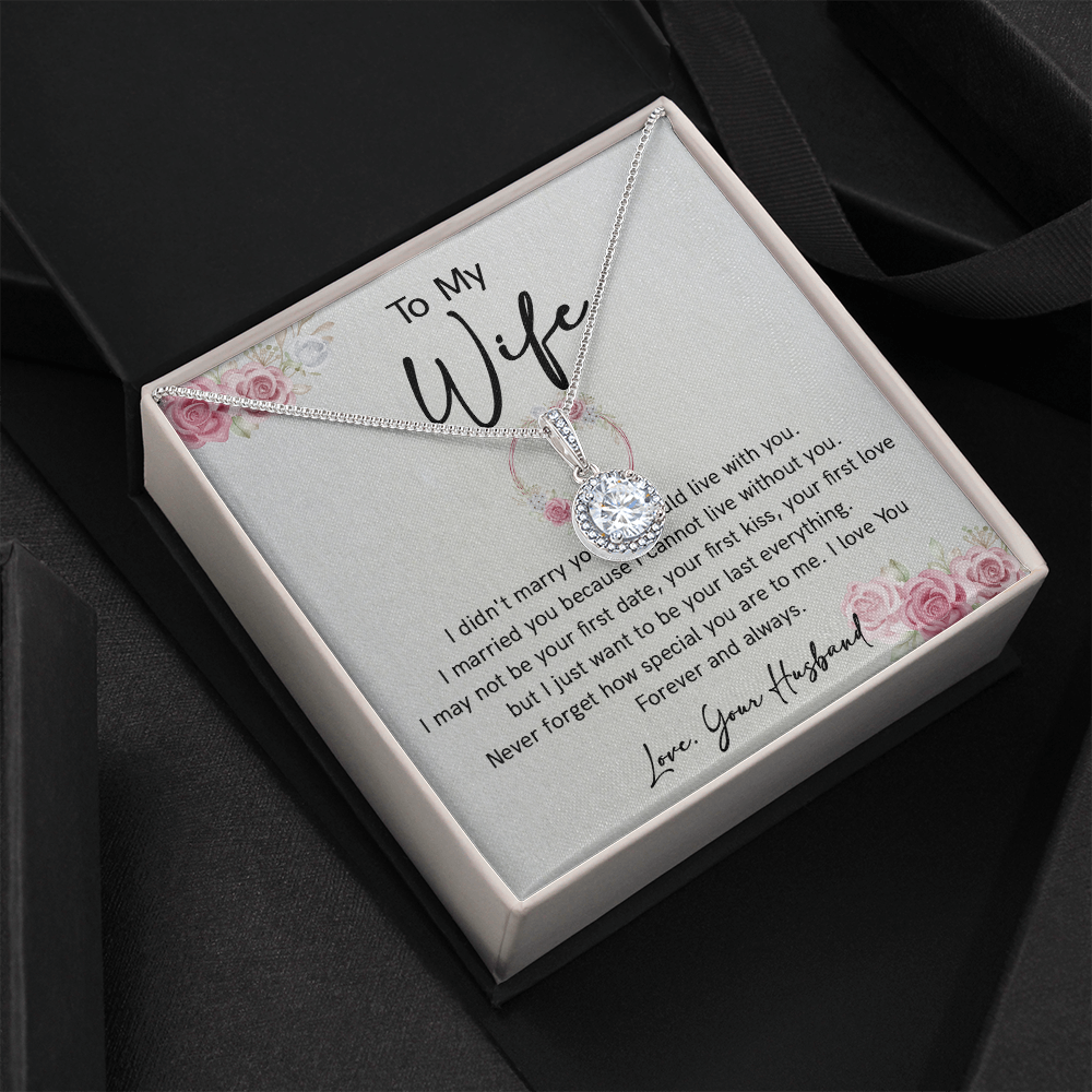 73E Necklace To Wife, Perfect Gift for Her From Husband, I LOVE YOU Forever & Always