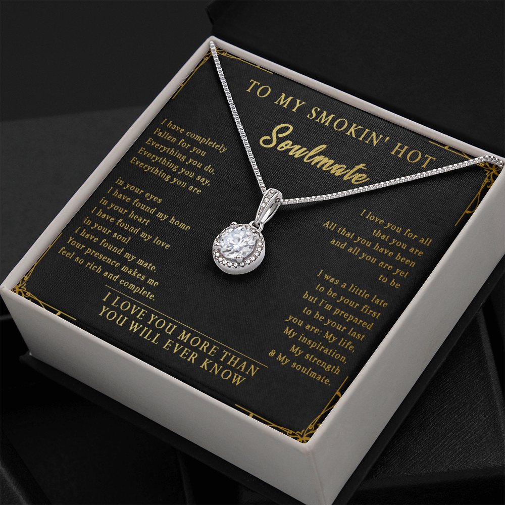 144E Necklace To My Smokin Hot Soulmate, Perfect Gift for Wife/Girlfriend, Birth Gift