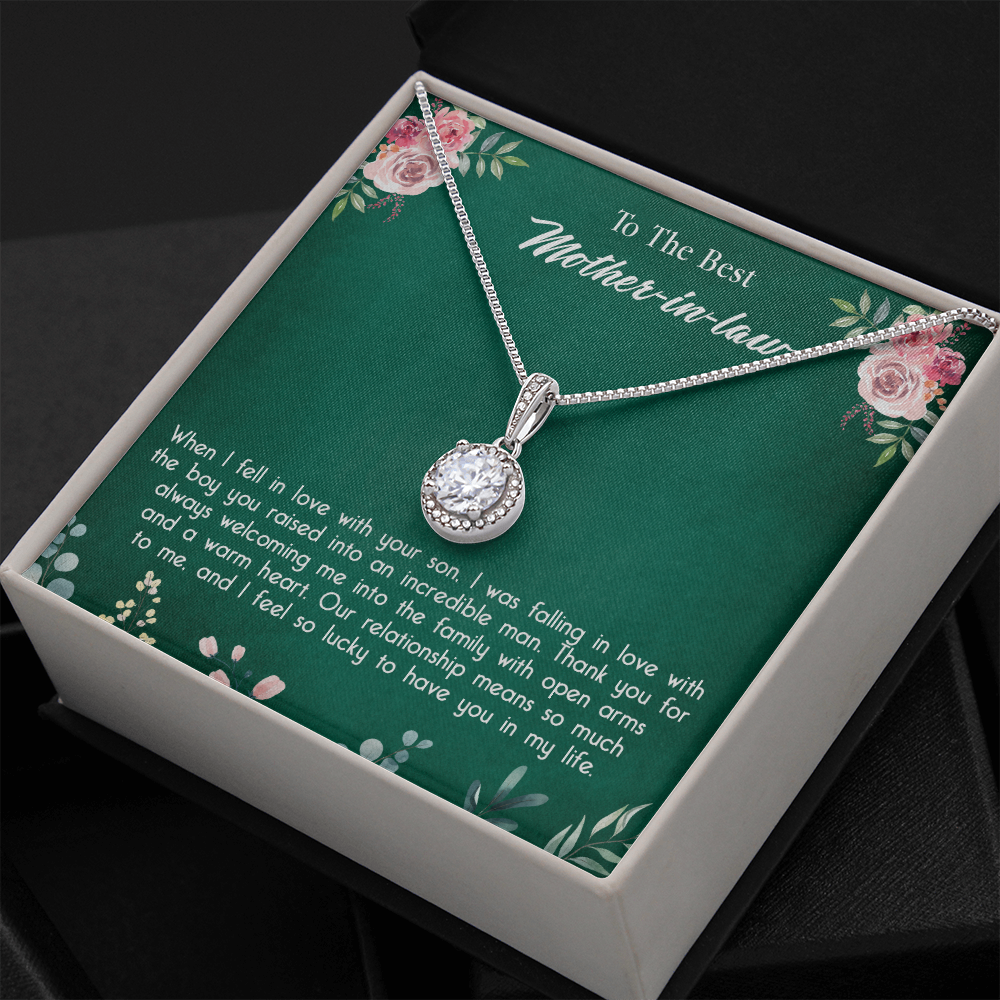 147E Necklace To My Mother in Law, Mom Necklace Birthday Gift from Son/Daughter
