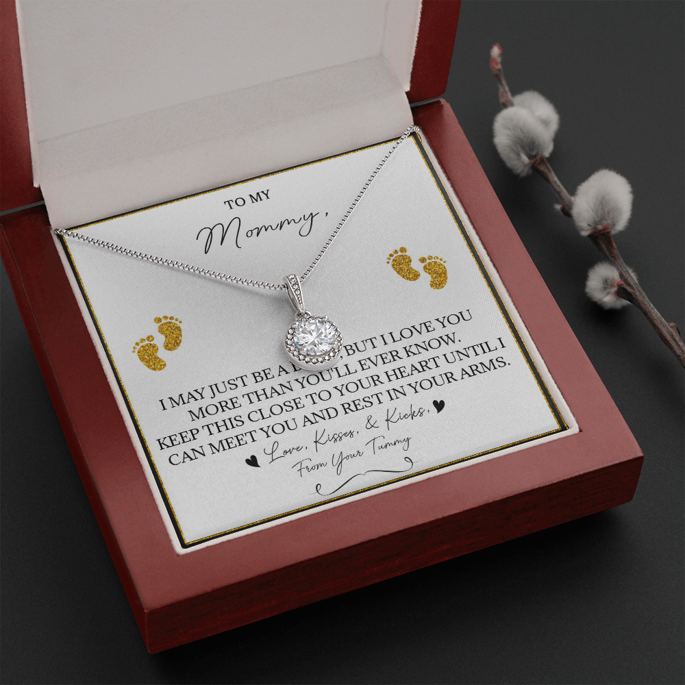 136E Necklace To My Mommy, Gift for New Mom, Perfect Necklace Gift for Wife, Women