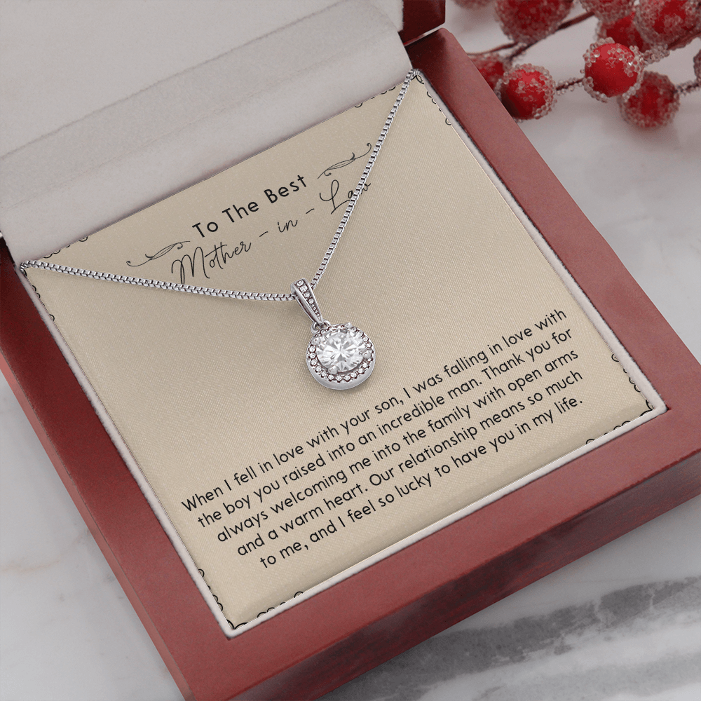 133E Necklace To My Mother In Law, Necklace Gift for Mom, Women, Birthday Gift