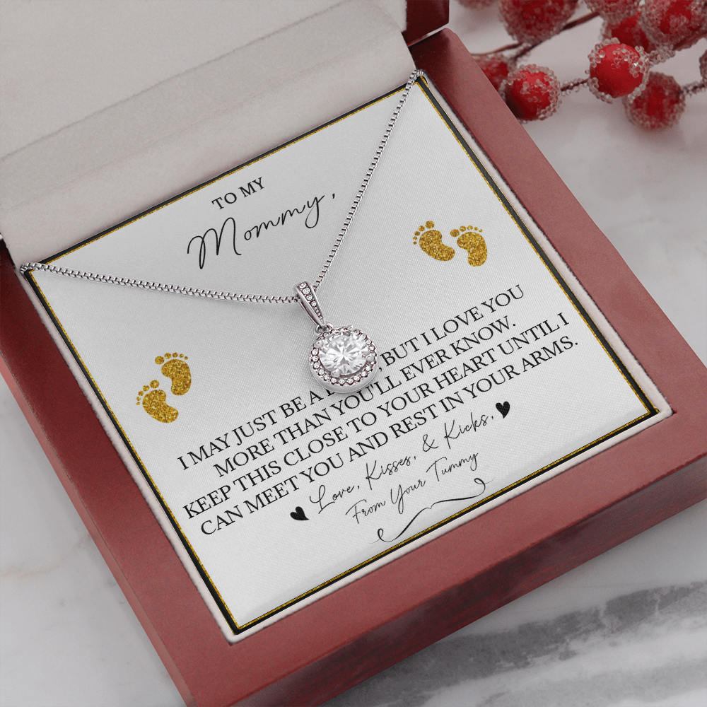 136E Necklace To My Mommy, Gift for New Mom, Perfect Necklace Gift for Wife, Women