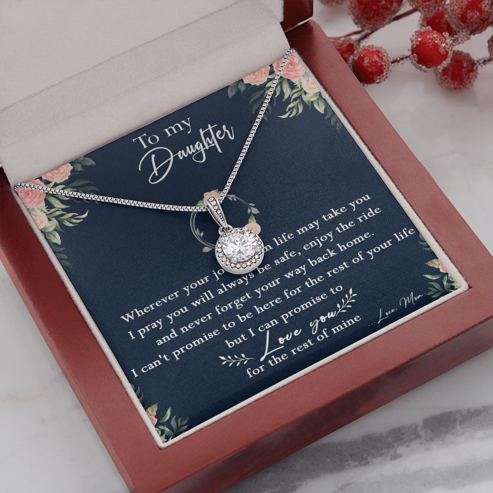 125E Necklace To My Daughter, Daughter Birthday Gift, I Love You Always Necklace