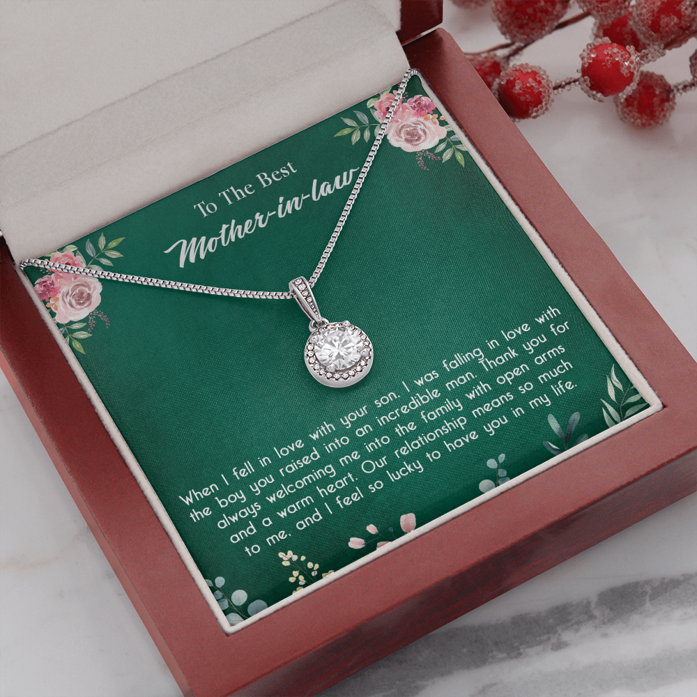 147E Necklace To My Mother in Law, Mom Necklace Birthday Gift from Son/Daughter