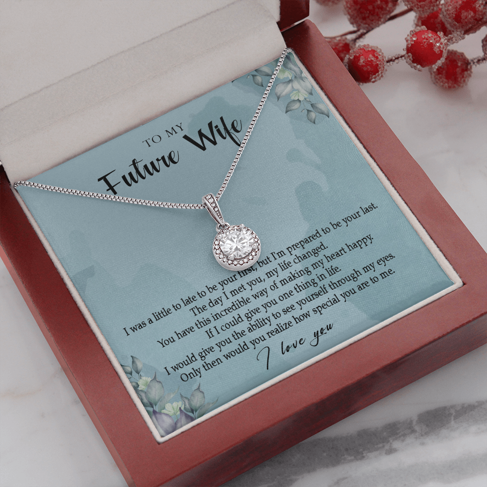 162E Necklace Gift To My Future Wife, Valentine Gift for Her, I Love You Necklace