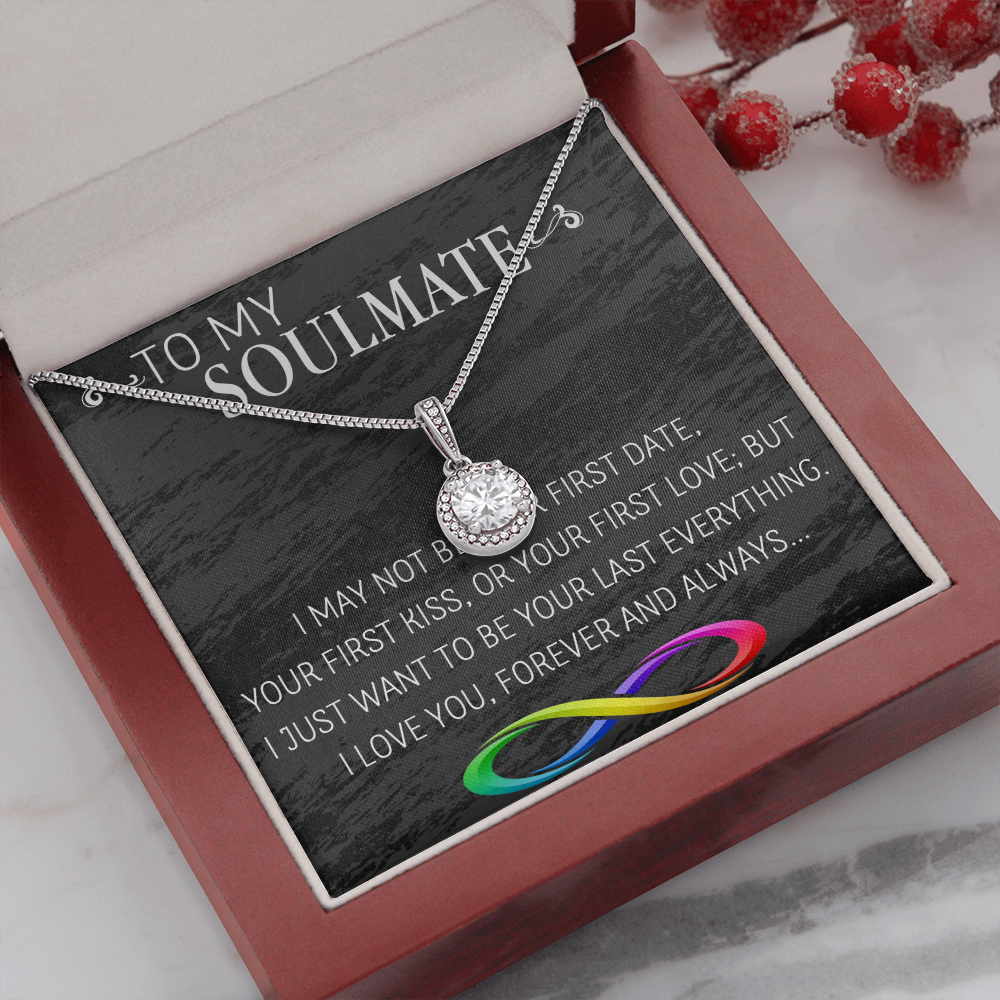 69E Necklace To My Soulmate/Girlfriend/Wife, Women Necklace for Her from Husband