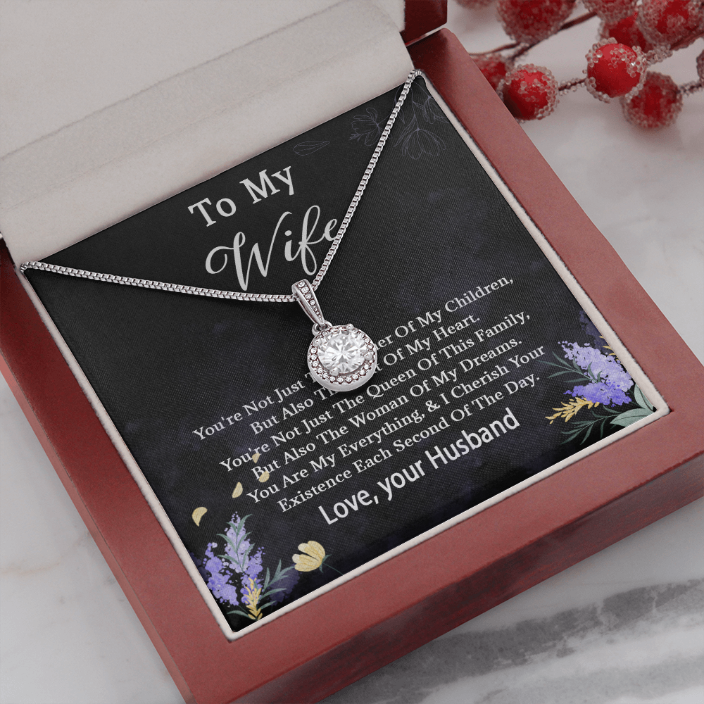 68E Necklace To My Wife, Women Necklace for Her, I LOVE YOU Necklace from Husband