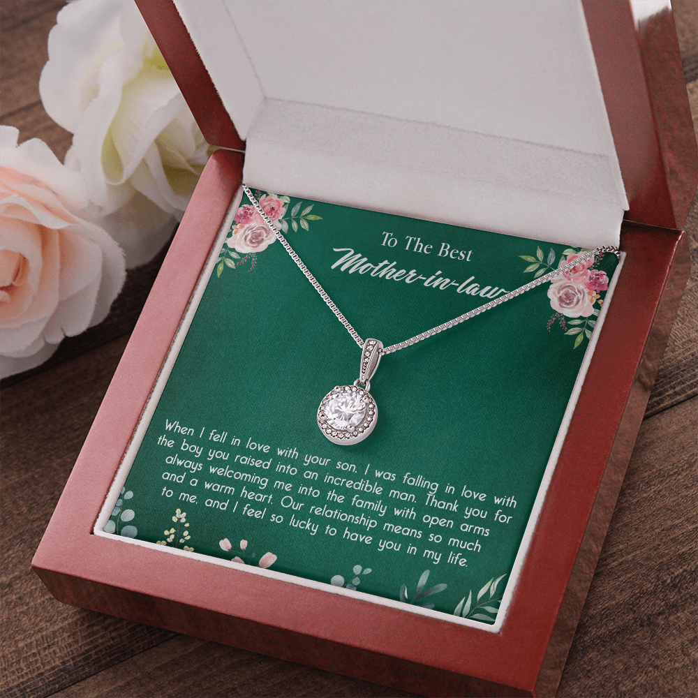 147E Necklace To My Mother in Law, Mom Necklace Birthday Gift from Son/Daughter