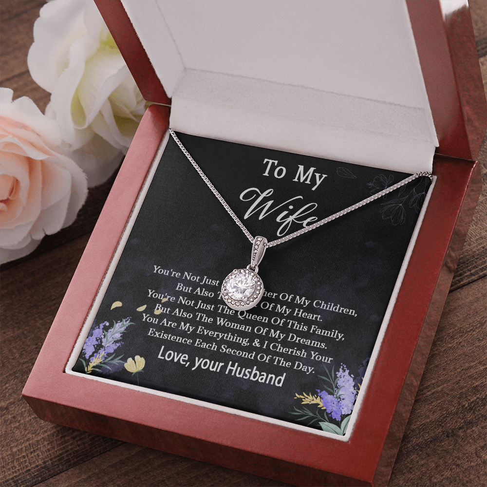 68E Necklace To My Wife, Women Necklace for Her, I LOVE YOU Necklace from Husband
