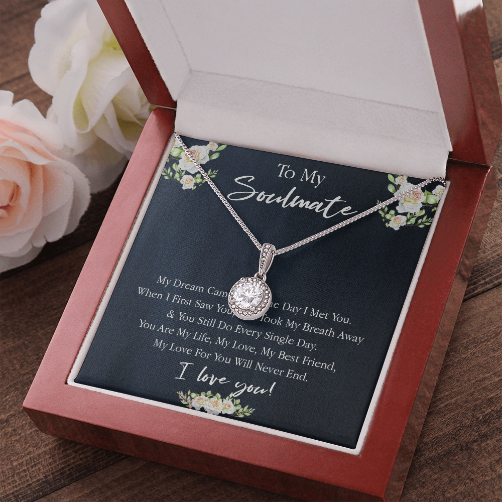 161E Necklace Gift To My Soulmate, Valentine Gift for Her, I Love You Every Day