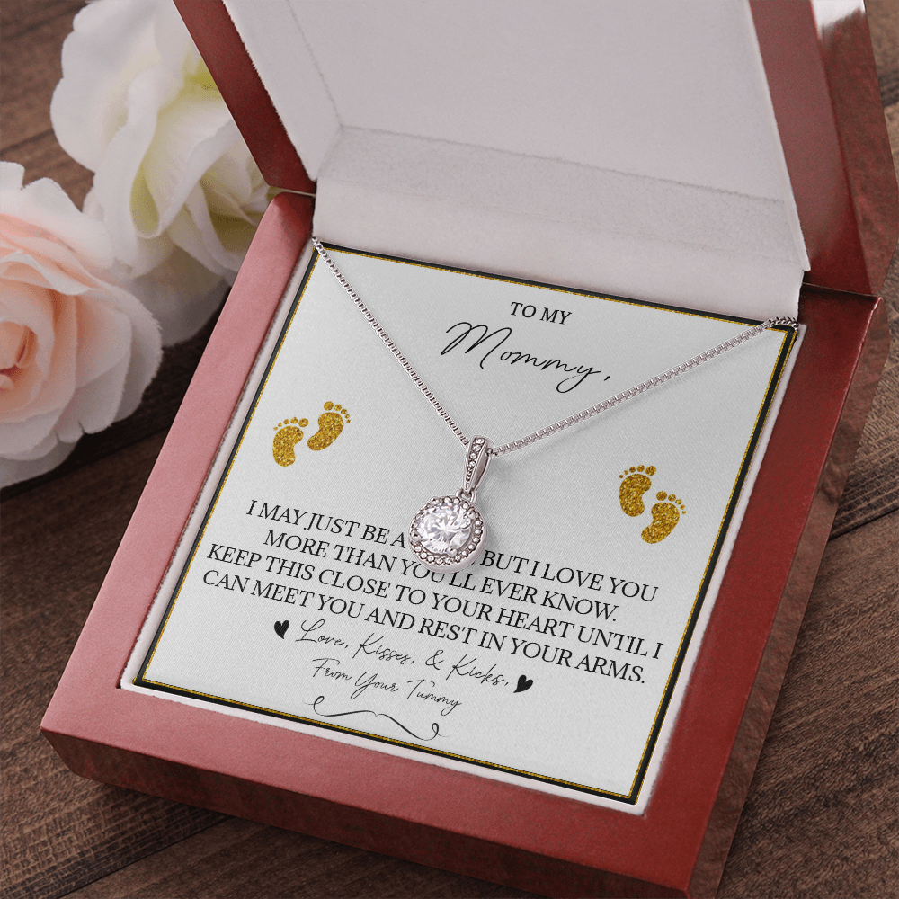 136E Necklace To My Mommy, Gift for New Mom, Perfect Necklace Gift for Wife, Women