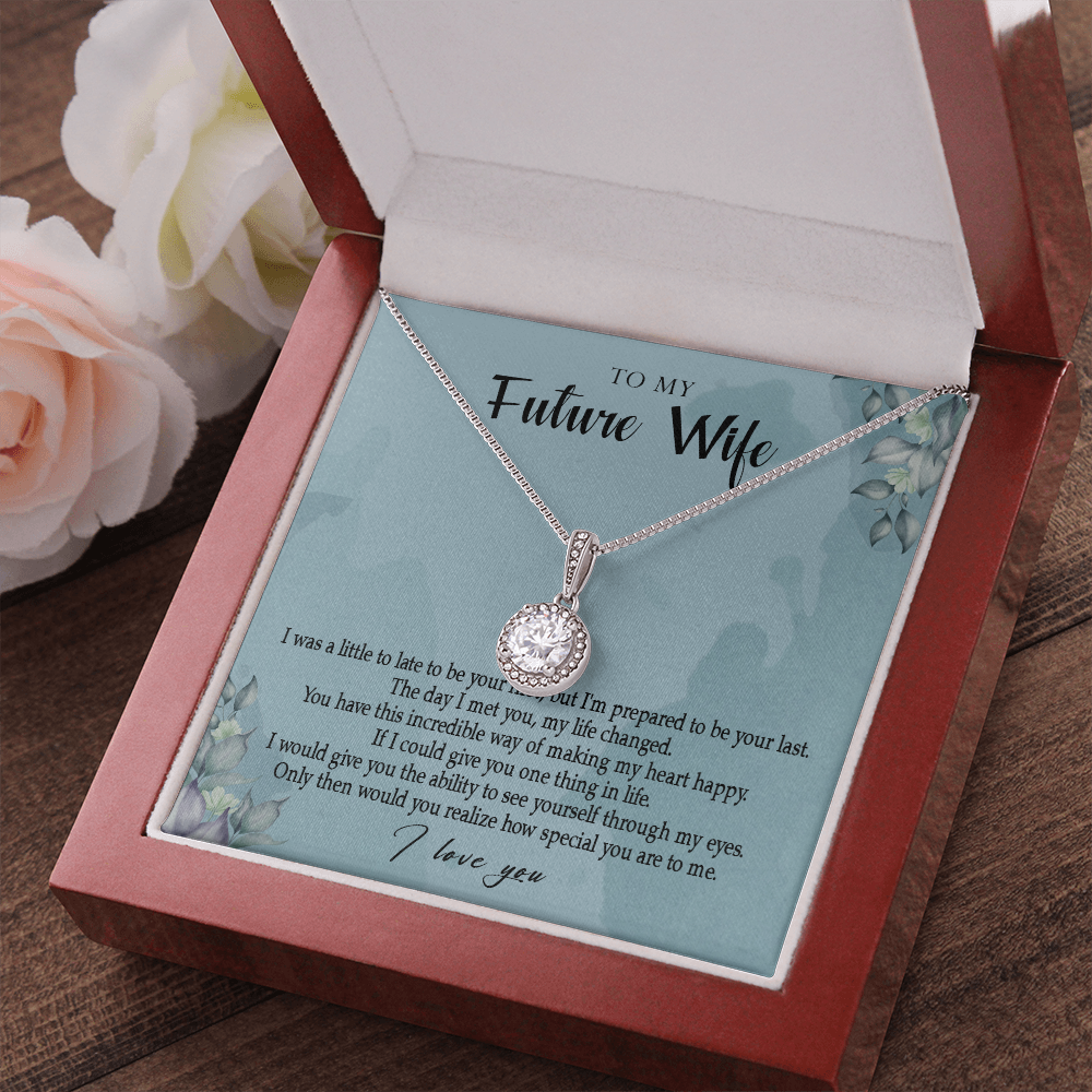 162E Necklace Gift To My Future Wife, Valentine Gift for Her, I Love You Necklace