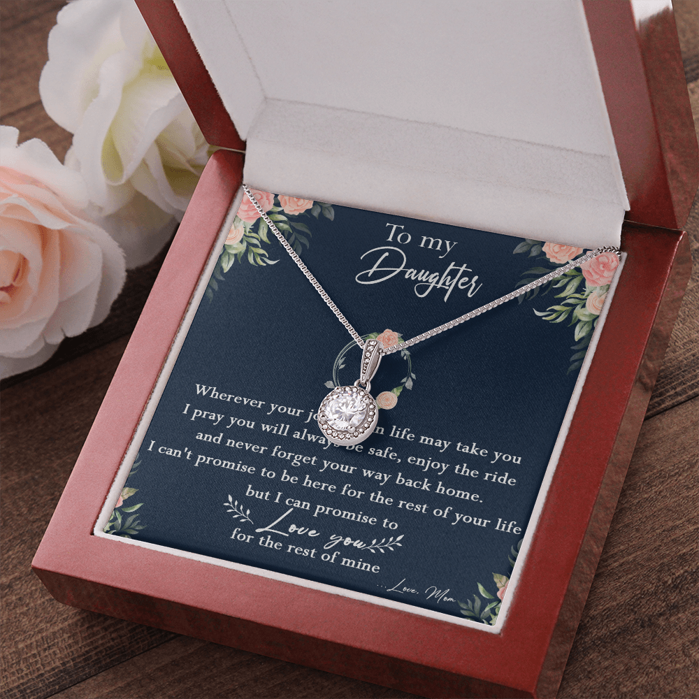125E Necklace To My Daughter, Daughter Birthday Gift, I Love You Always Necklace