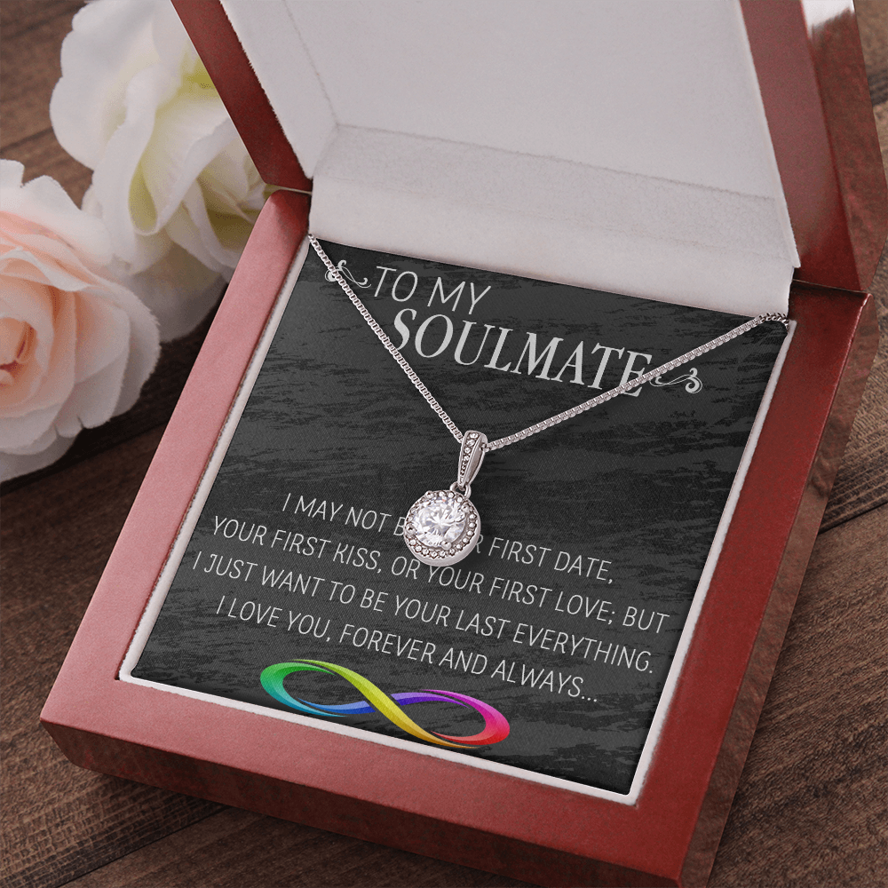 69E Necklace To My Soulmate/Girlfriend/Wife, Women Necklace for Her from Husband