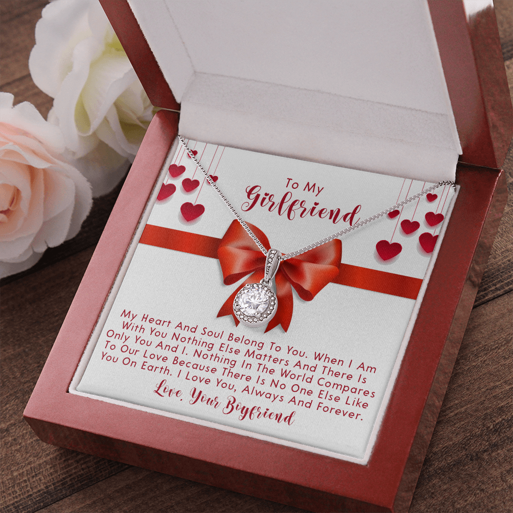 251E Necklace To My Girlfriend, Love Gift for Her From Boyfriend, Couple Necklace