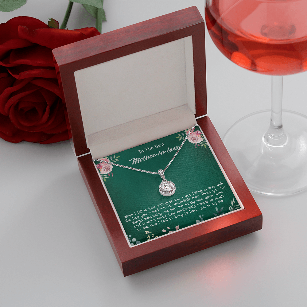 147E Necklace To My Mother in Law, Mom Necklace Birthday Gift from Son/Daughter