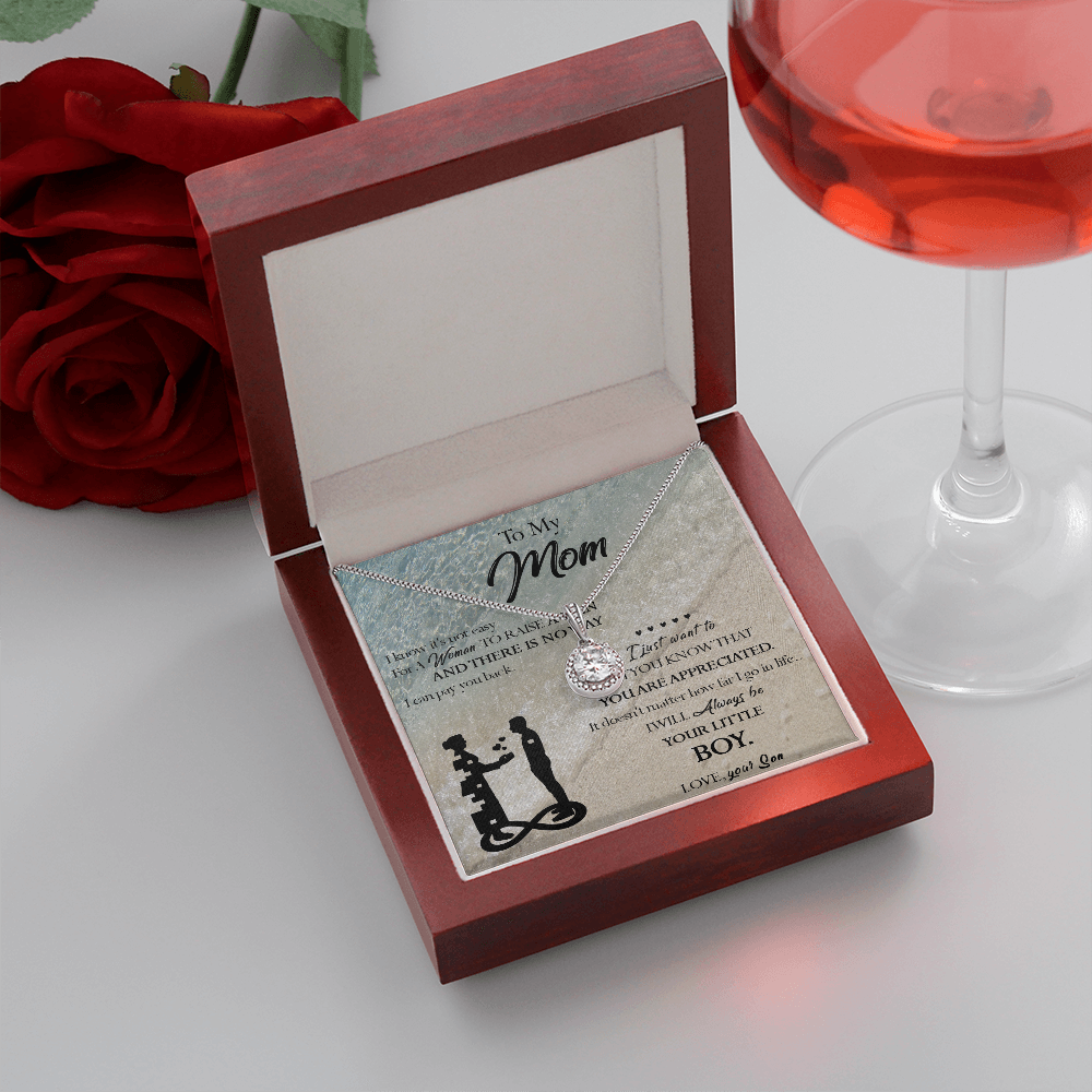 129E Necklace To My Mom, Gift for Mom from Son, Birthday Gift, Mother Necklace Gift
