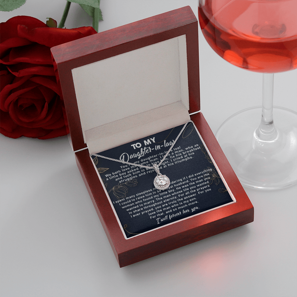 10E To My Daughter-In-Law Necklace, Gift For Daughter In Law, Daughter In Law Gifts