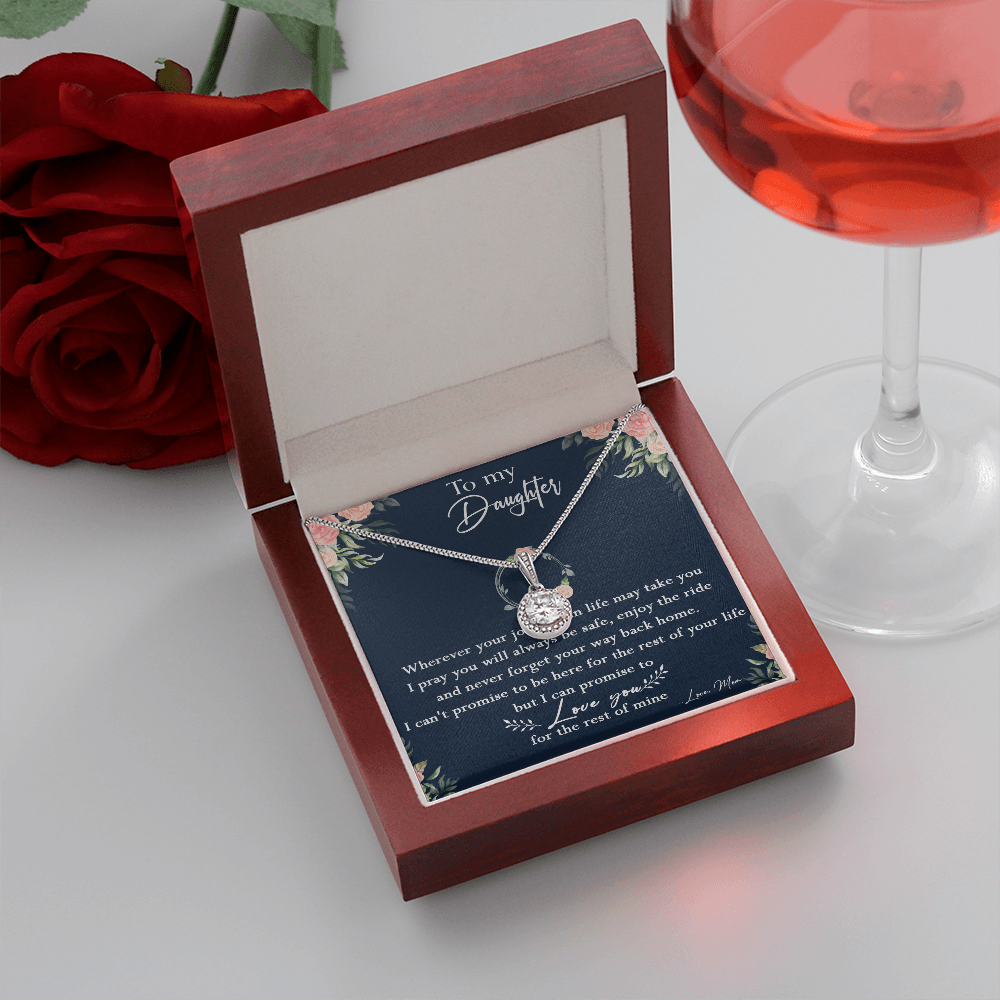 125E Necklace To My Daughter, Daughter Birthday Gift, I Love You Always Necklace