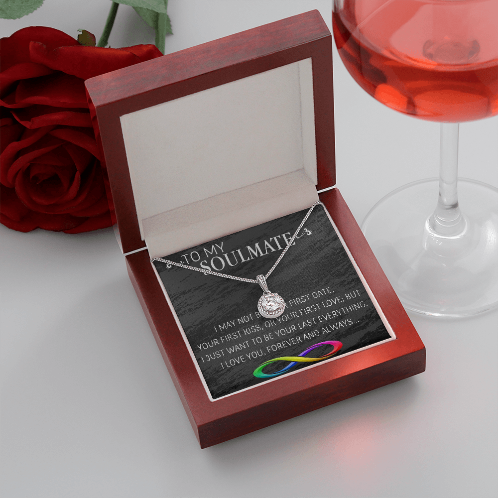 69E Necklace To My Soulmate/Girlfriend/Wife, Women Necklace for Her from Husband