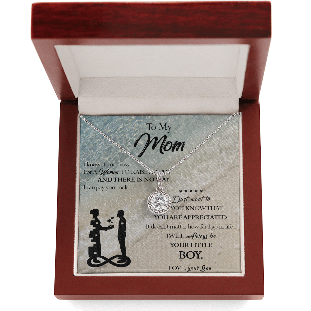 129E Necklace To My Mom, Gift for Mom from Son, Birthday Gift, Mother Necklace Gift