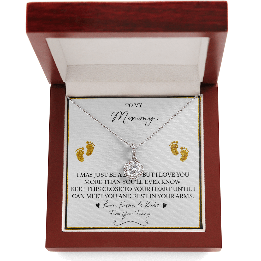 136E Necklace To My Mommy, Gift for New Mom, Perfect Necklace Gift for Wife, Women