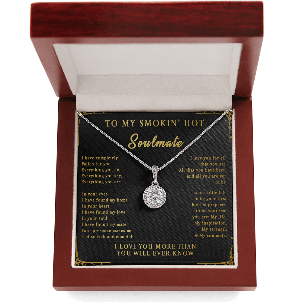 144E Necklace To My Smokin Hot Soulmate, Perfect Gift for Wife/Girlfriend, Birth Gift
