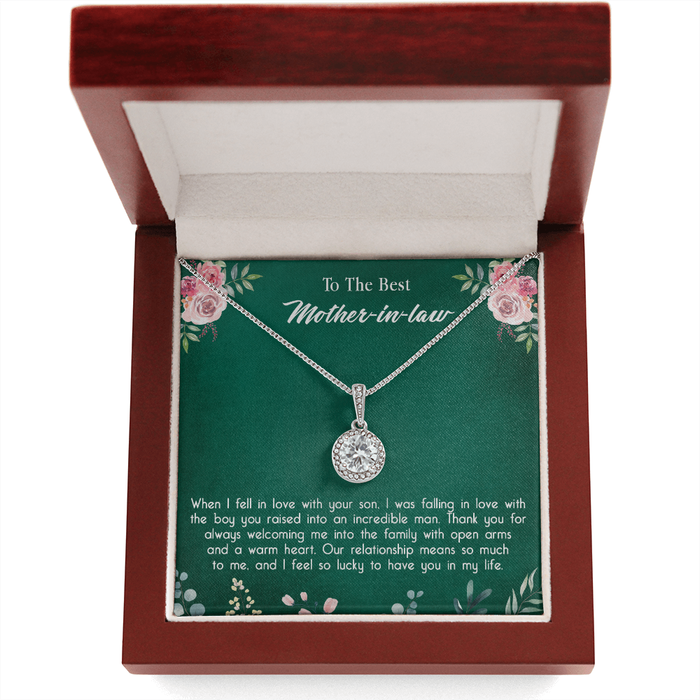 147E Necklace To My Mother in Law, Mom Necklace Birthday Gift from Son/Daughter