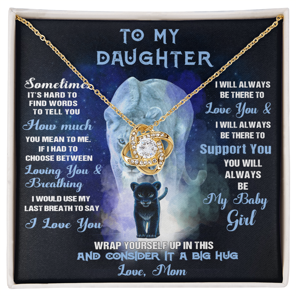 388A To My Daughter Necklace Gift From Mom, Necklace Gift Birthday, Holiday For Her