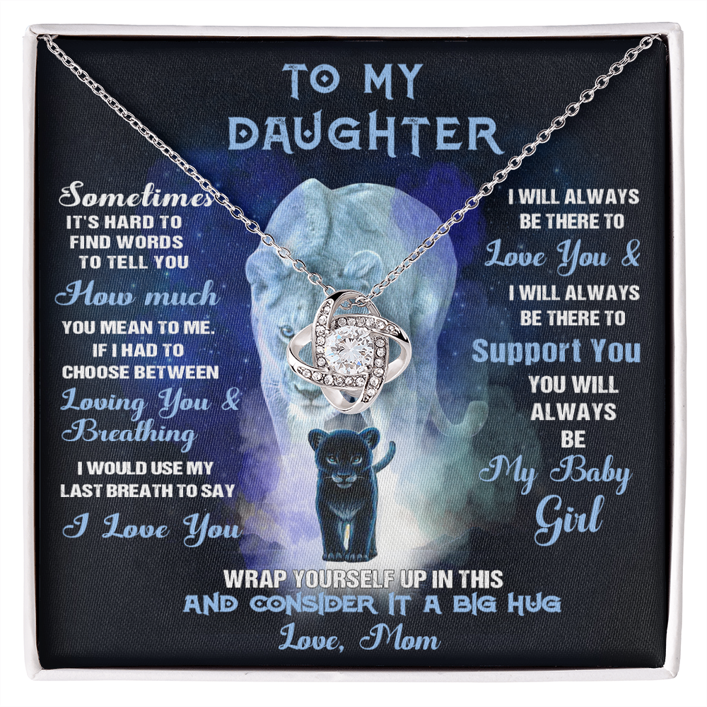 388A To My Daughter Necklace Gift From Mom, Necklace Gift Birthday, Holiday For Her