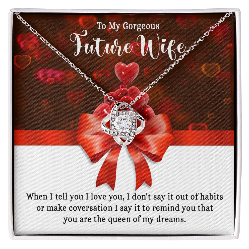 Necklace To My Gorgeous Future Wife, Love Gift for Her/Women, Queen Necklace