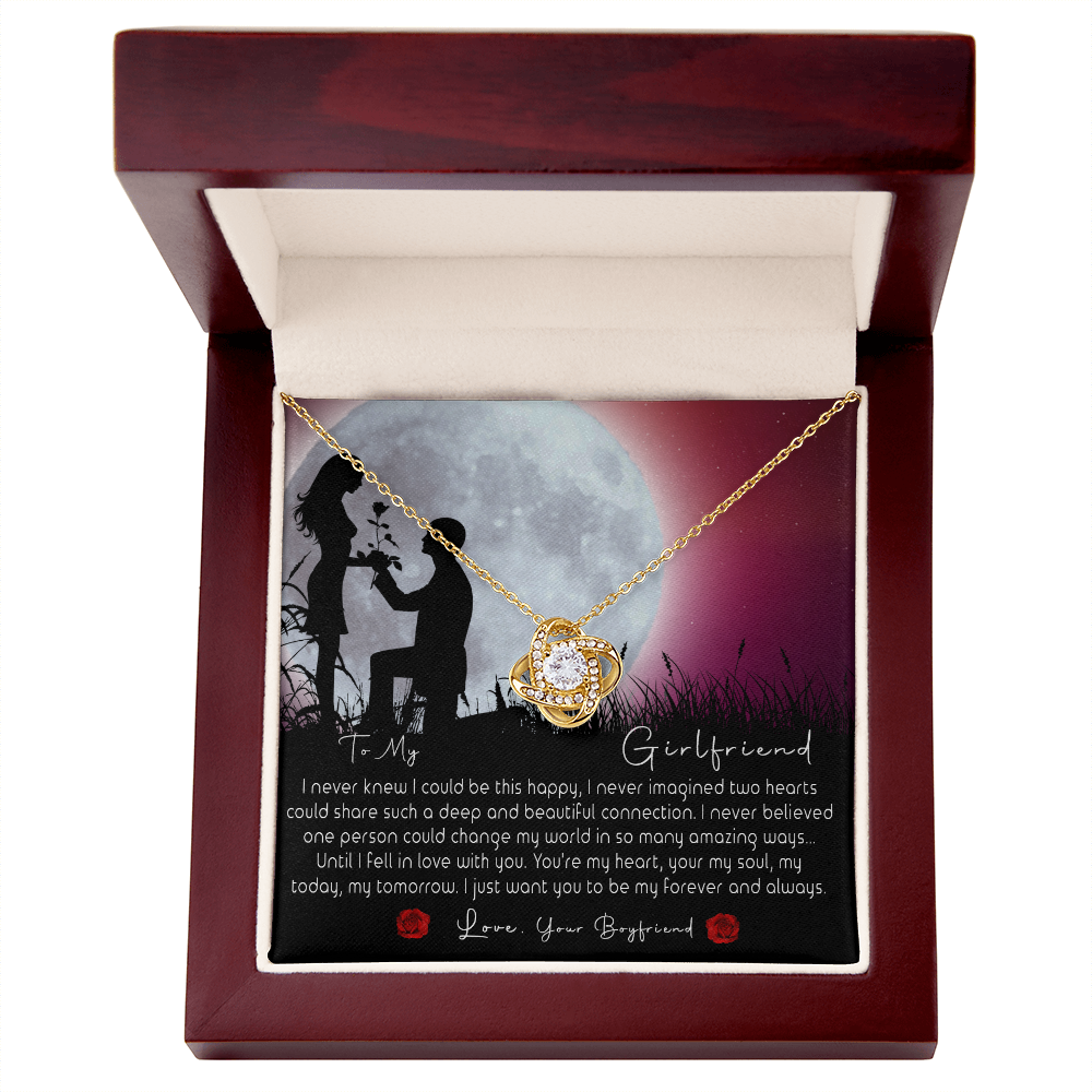 Necklace To My Girlfriend, Gift for Her/Women From Husband, Love Couples Moon