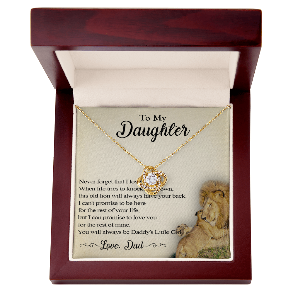 386A Daughter Necklace, Lion Necklace Gift Dad, Daughter Father Necklace