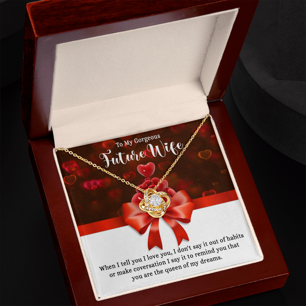 Necklace To My Gorgeous Future Wife, Love Gift for Her/Women, Queen Necklace