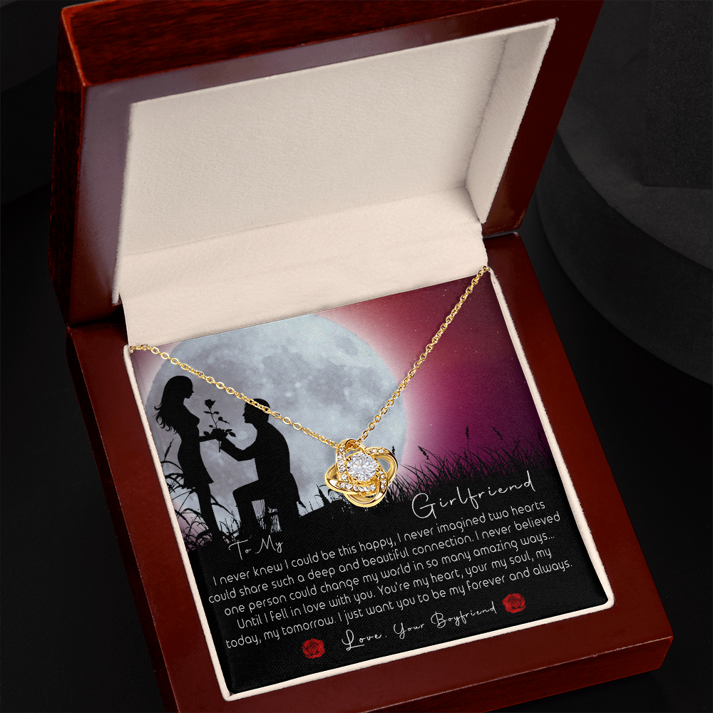 Necklace To My Girlfriend, Gift for Her/Women From Husband, Love Couples Moon
