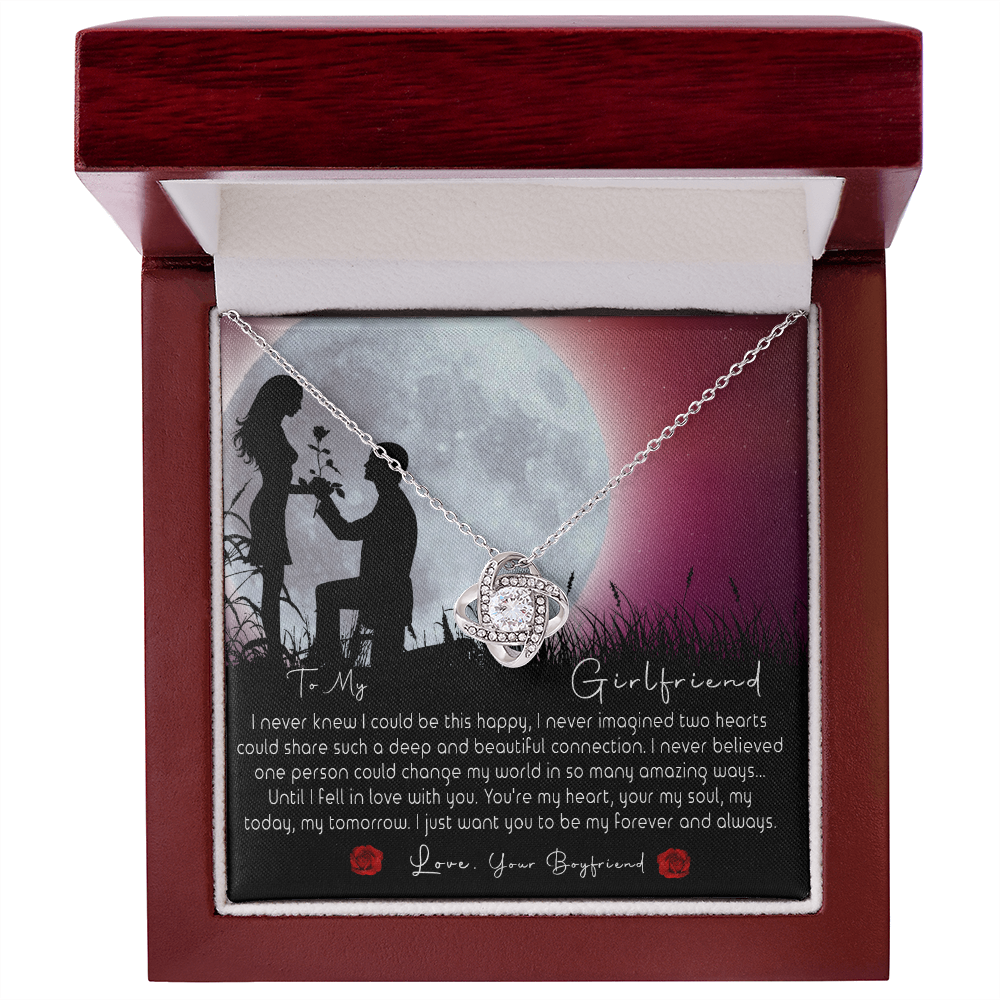 Necklace To My Girlfriend, Gift for Her/Women From Husband, Love Couples Moon