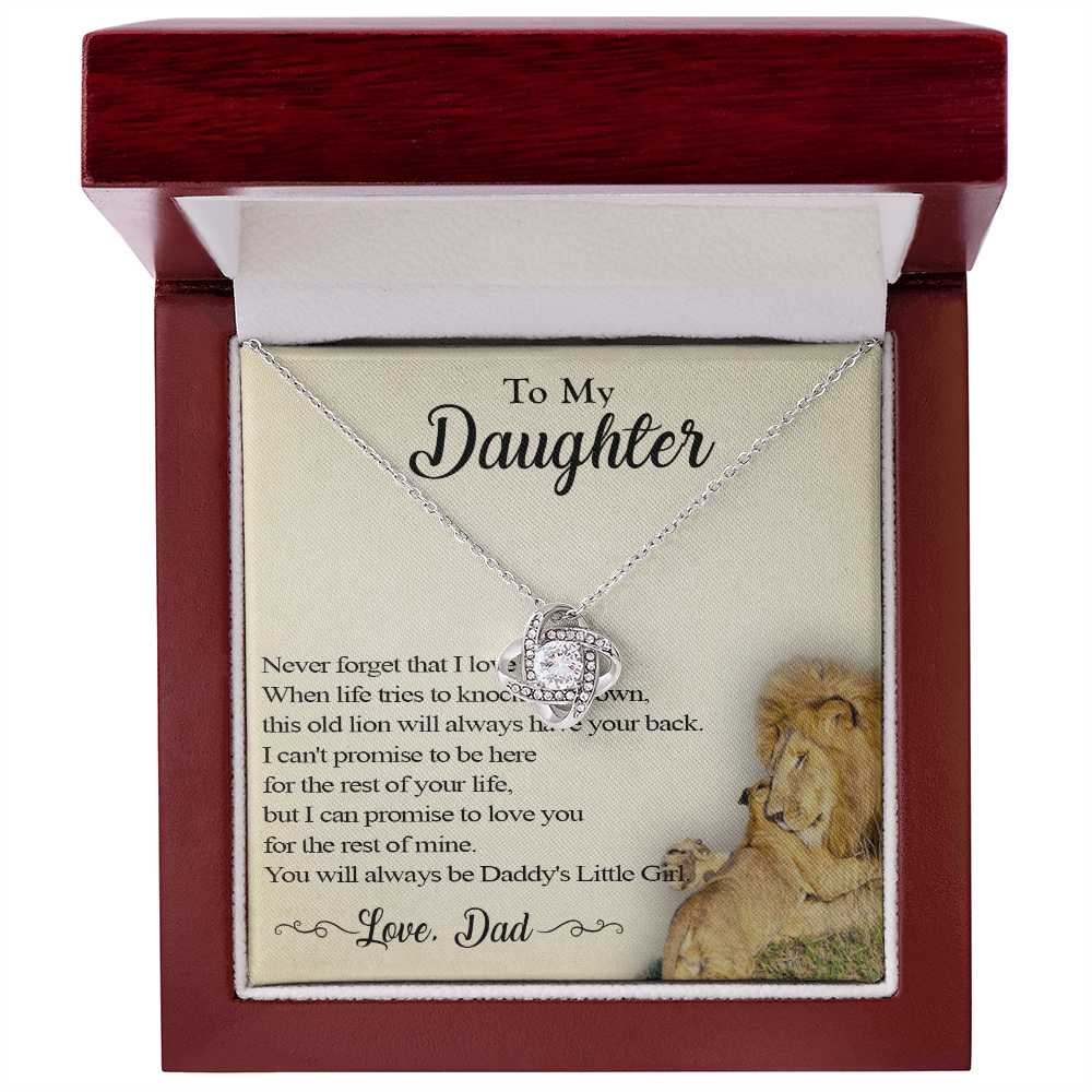 386A Daughter Necklace, Lion Necklace Gift Dad, Daughter Father Necklace